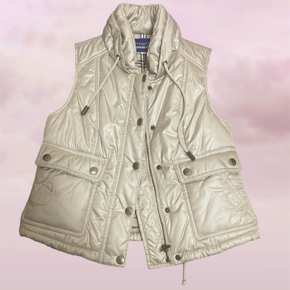 Burberry Light Beige Quilted Vest